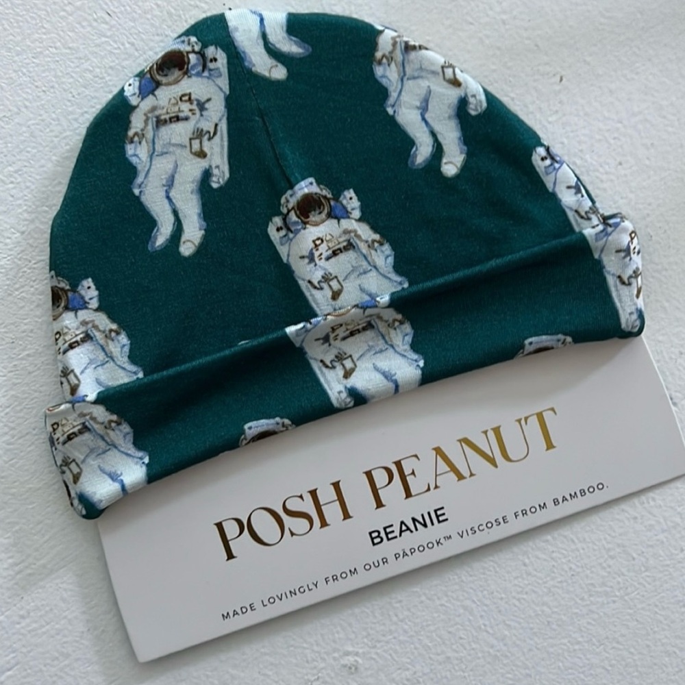 12-18m Posh Peanut Houston moon landing  astronaut beanie hat infant baby NEW